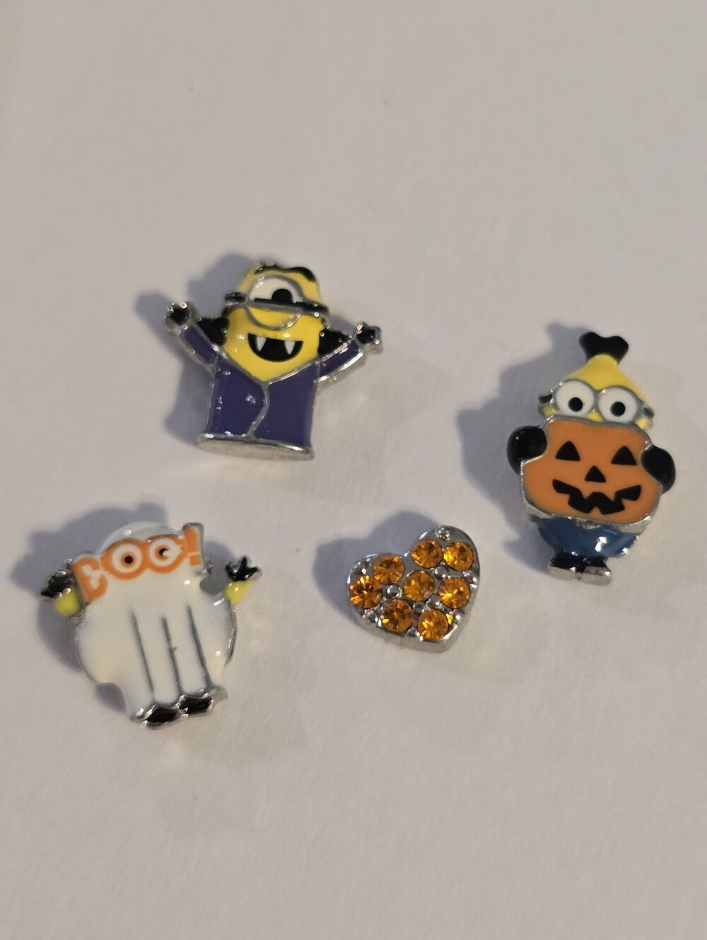 Origami Owl Minions Halloween Floating Charm Locket BOO Pumpkin Vampire